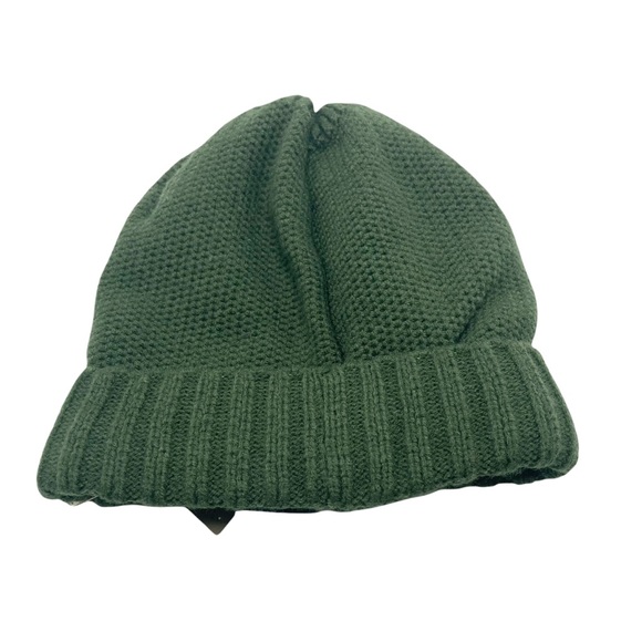 Rainforest Army Green Fleece Lined Knit Beanie Hat - Picture 2 of 4
